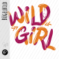Preview: Bügelbild - " Wild Girl - STREIFEN Pink/Orange " Größe nach Auswahl